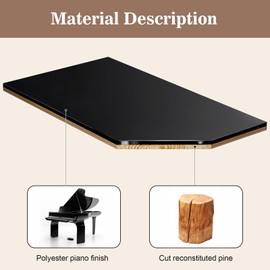 ProCase 20 Slots Lacquered Finish Wooden Watch Box for Men, Large Watch Organizer with Glass Top, 2-Tier Display Case for Wristwatch Storage -Black