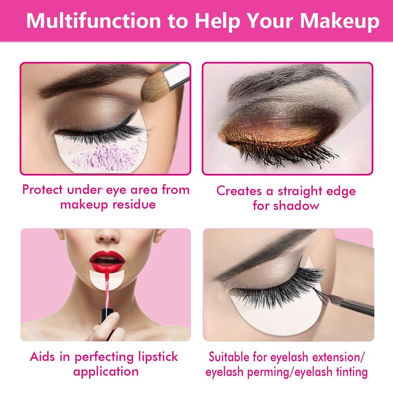TailaiMei 120 Pcs Eyeshadow Shields, Eyeshadow Stencil for Prevent Makeup