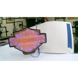 Large LED Lighted Harley Davidson Inspired Sign, Garage Decor, Harley Lover Gift
