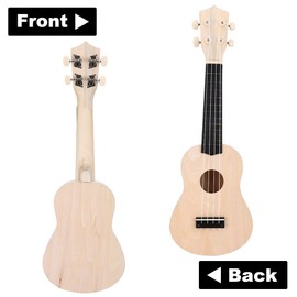 Ukulele DIY Kit, 21 Inch Make Your Own Ukulele Hawaii Ukulele Kit with Installation Tool for Kids Musical Toy, #381
