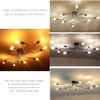 jose2015 Modern Sputnik Light Fixture, Black Dining Room Ceiling Light