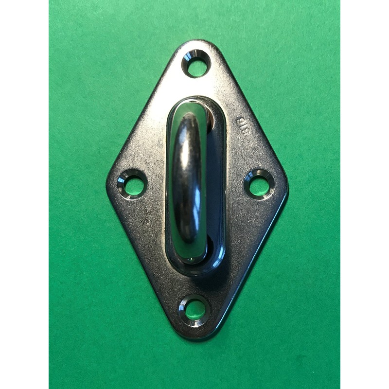 US Stainless Stainless Steel 316 Diamond Pad Eye 5/16" 8mm