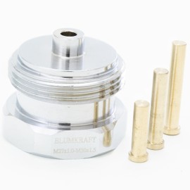 BLUMKRAFT Metal Adaptor for MEGES Radiator M27 x 1.0 Prototype to M30 x 1.5 for Thermostat/Thermostat Head M30 x 1.5 Plug