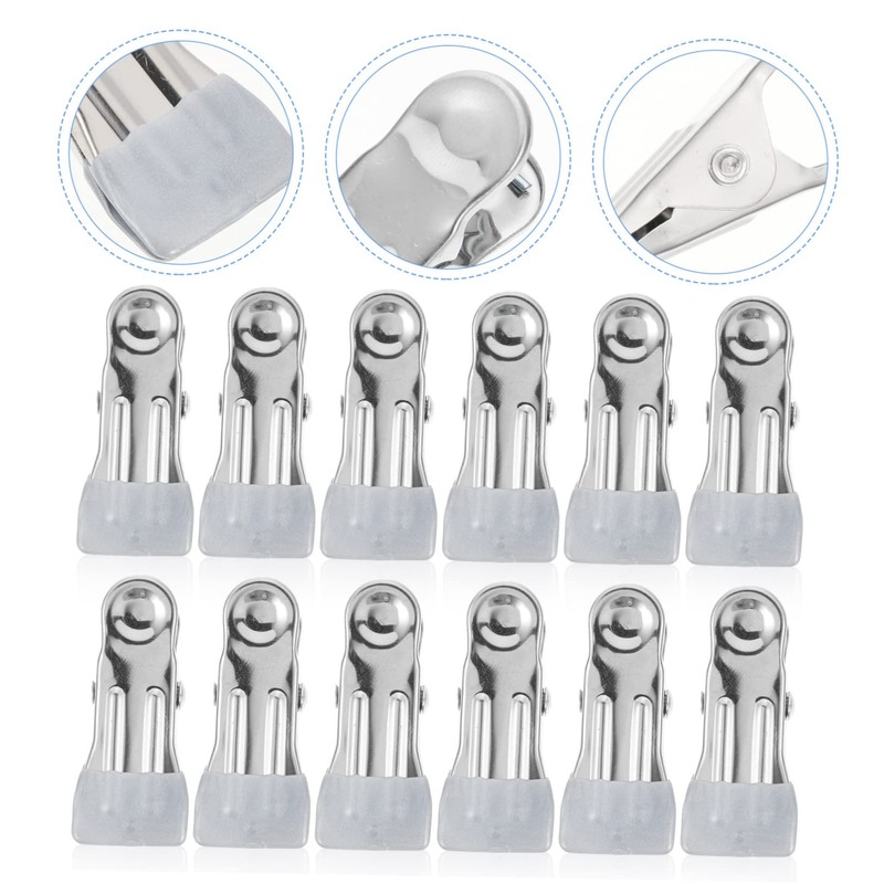 ORFOFE 30pcs Multi-Function Metal Clips Stainless Steel Swimming Pool Cover