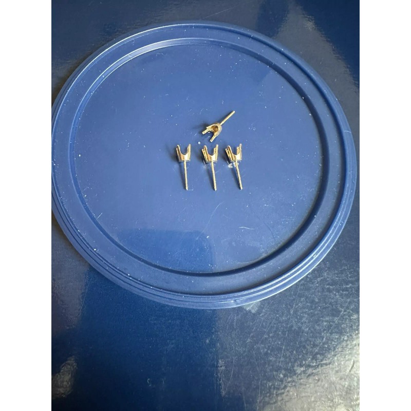 0.80ct 14K yellow gold stud earring mounting setting push back