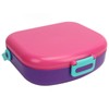Bento Lunch Box ABS Separate Compartments with Buckle Handle Leakage