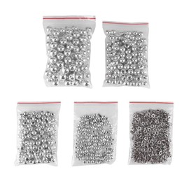 Mixed Pearls Rivets Buttons Beads Round Rivets for Leather Bags Bags Shoes Clothing Bracelet (Silver Set)