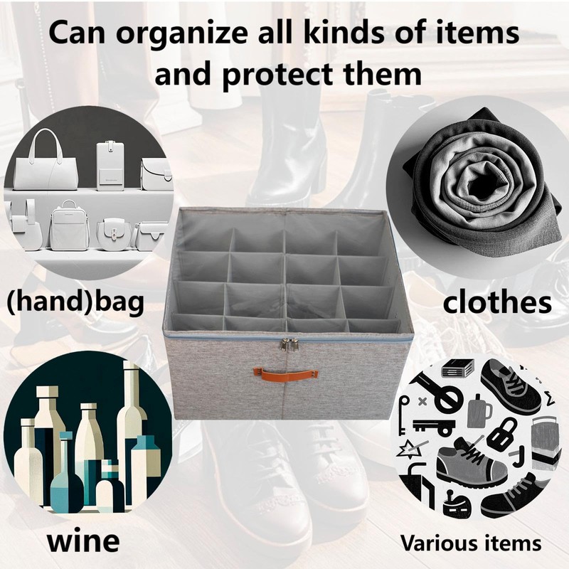 BJ-MON 2-Pack,Shoe Organizer for Closet, Foldable shoe storage,Adjustable Shoe Storage