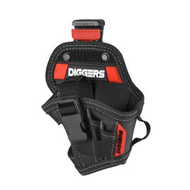 Diggers Tools - Cordless Screwdriver Holster Tool Bag - [Size S] Flexible Combinable Tool Bag Belt - High-Quality Belt Bag Tool for Electricians, Roofers & Carpenters