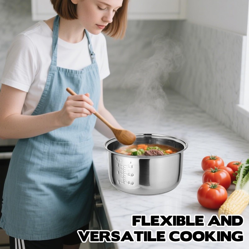 304 Stainless Steel Inner Pot 3.17 QT Rice Cooker Inner