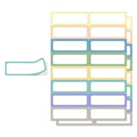 240 Removable Labels Waterproof for Jars & Freezer Containers - 1x3 Tear-Proof Stickers, 8 Colors Pearlescent Film, Residue-Free (-40°F~150°F)