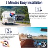 Wireless Backup Camera Solar Magnetic: Portable Cordless Scratch-Proof Truck Trailer