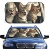 Delerain Car Windshield Sunshade Funny Cats Car Auto Sun Shade