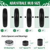 14.5" Flat-Free Solid Wheelbarrow Tire & Wheel 3.50-8 Universal Fit