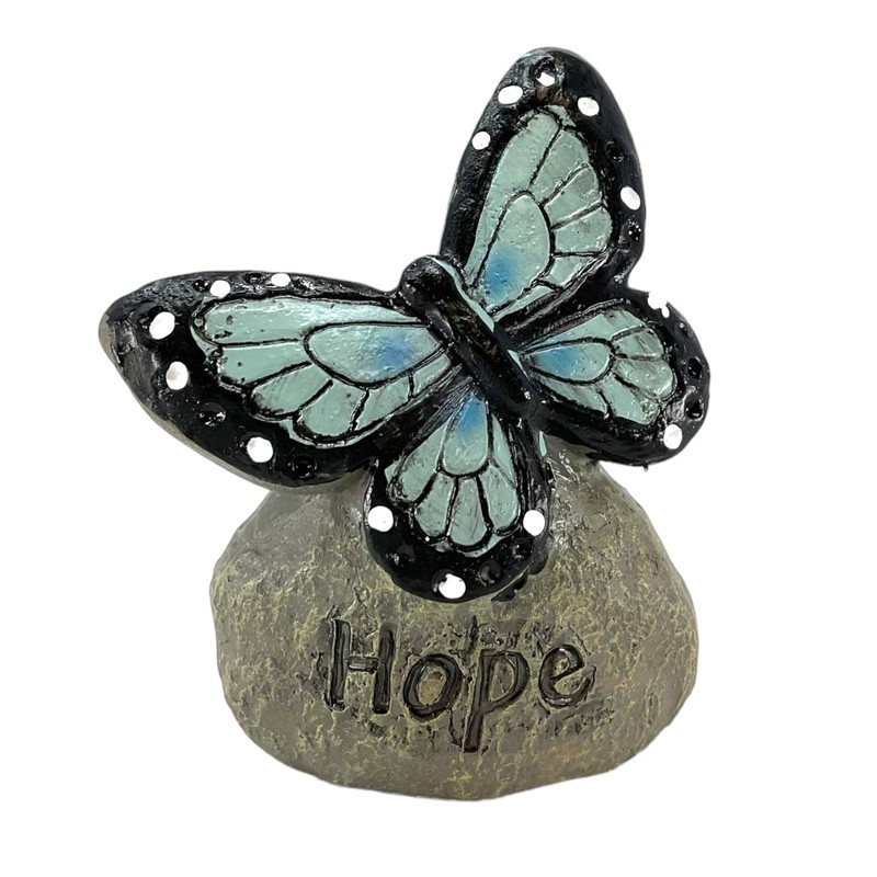 Gerson Spring Butterfly Messages on Stone Decorative Figurines - Set