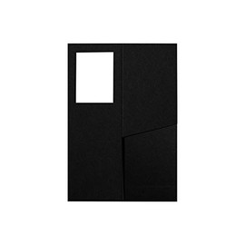 LUXPaper Photo Booth Photo Holders | 2 1/4" x 6 1/2" | Midnight Black | 100lb. Cover | 50 Qty