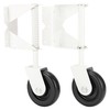 Gate Wheel Spring-Loaded Gate Caster Kit for Wooden PVC Fences,