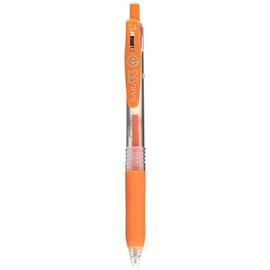 Zebra Sarasa Clip Pen 0.4 mm, Red/Orange (JJS15-ROR)