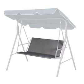 Seat Replacement Cover, 600D Oxford Heavy Duty Waterproof Swing Bench Cover for Outdoor Porch Garden Yard 2/3 Seat Patio Chair (45.3"x18.9"x18.9", Grey)
