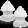 Lothee 2 Pcs Vinyl Post Cap Gothic Post Caps Decking