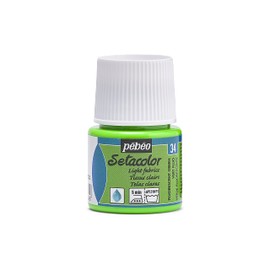 Pebeo Pebeo Setacolor Light Fabric Paint 45-Milliliter Bottle, Fluorescent Green,Flourescent Green