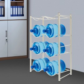 Unbranded 4 Tiers 5 Gallon Water Jug Holder 8 Jug Water Bottle Storage Rack Heavy Duty