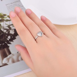 Sterling Silver Wing Urn Ring Exquisite Ashes Keepsake Holder Cremation Memorial Jewelry Gift Always in My Heart