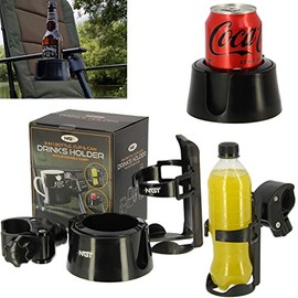 NGT FISHING 3 IN 1 DRINKS CUP MUG HOLDER FOR FISHING CHAIRS CAMPING BEDCHAIRS BOTTLES CARP COARSE FISHING TACKLE