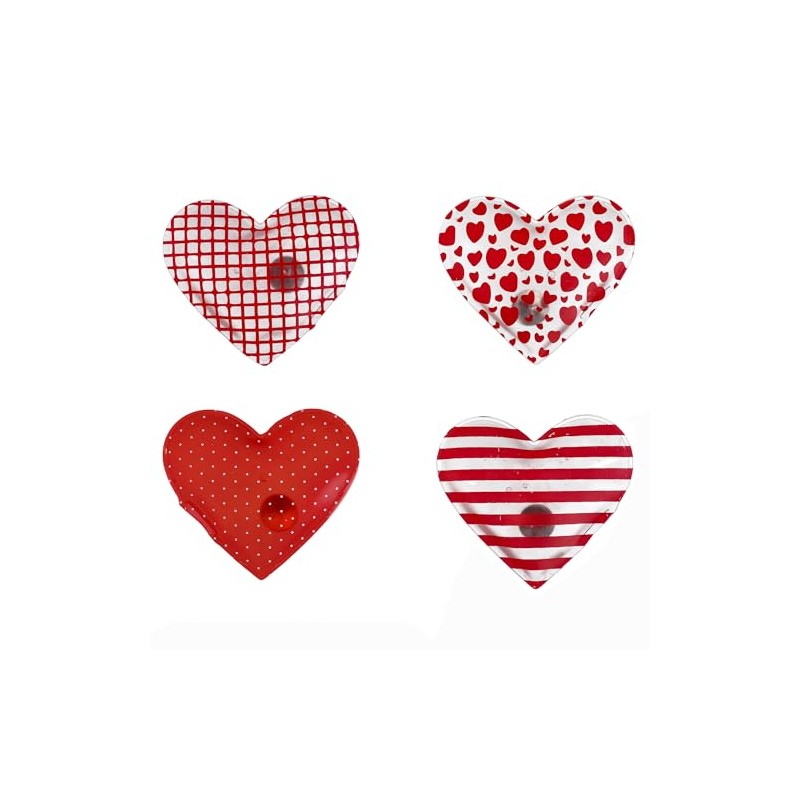 12 x Pocket Warmers Heart in Four Models Assorted -