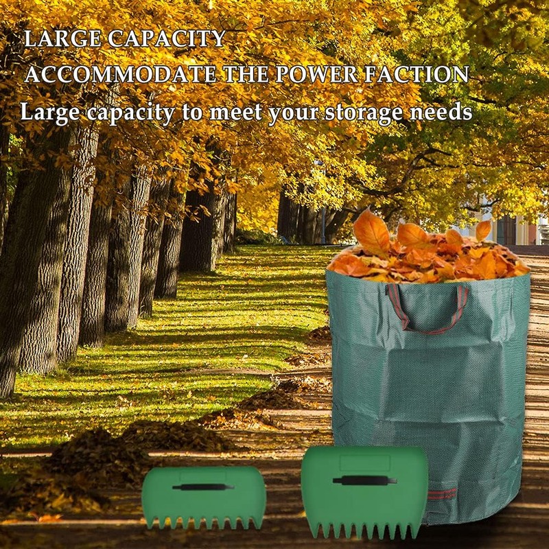OctBird 2 Pcs Leaf Picker & 300L Large Garden Waste