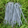 6 Inches Heavy Duty Galvanized Steel Garden Stakes Staples Securing