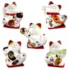 Freak Scene Ceramic Kittens - Small Lucky Cats - White