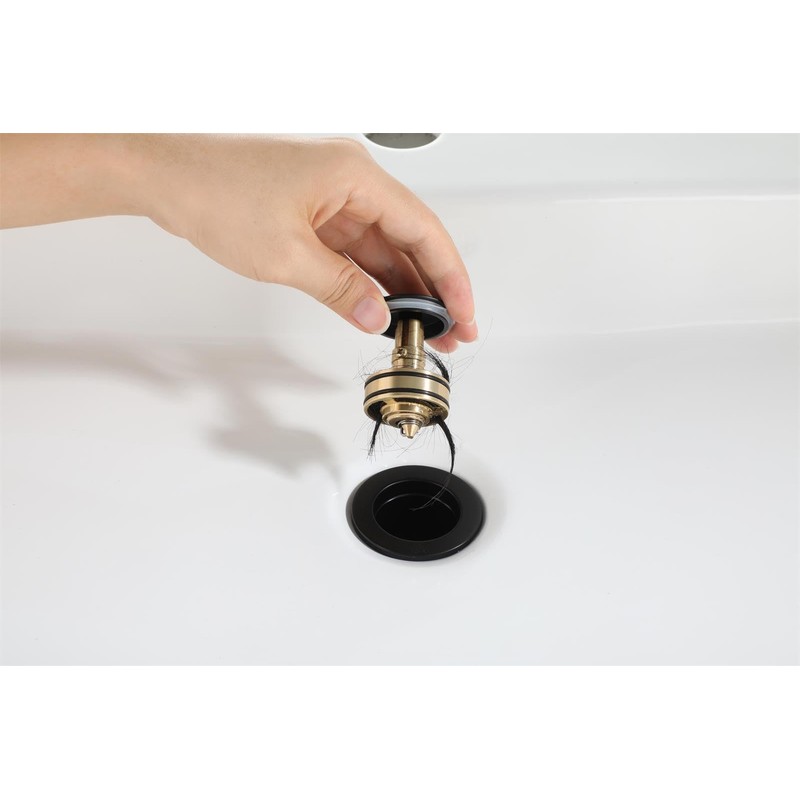 PARLOS Tapón de drenaje desplegable para fregadero sin desbordamiento para