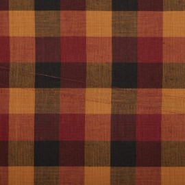 VHC Brands Primitive Heritage Farms Bed Skirt, Queen, Deep Burgundy Red