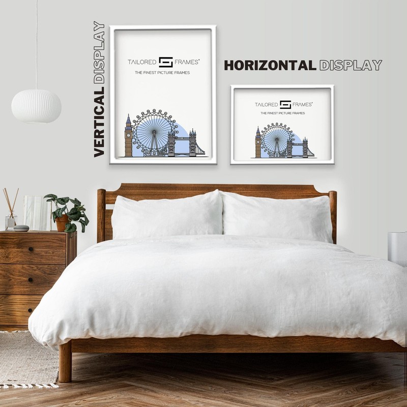 Tailored Frames Seattle White 30 x 24cm Square Edge Single