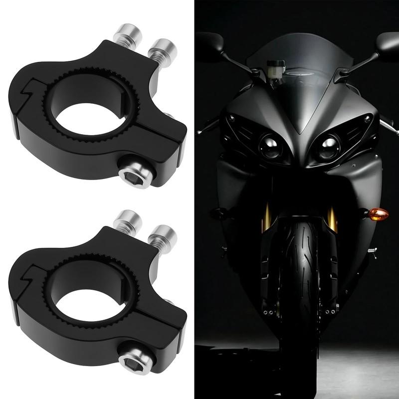 EMSea 2Pcs Motorcycle Spotlight Mount Bracket Bicycle Bottle Cage Adapter