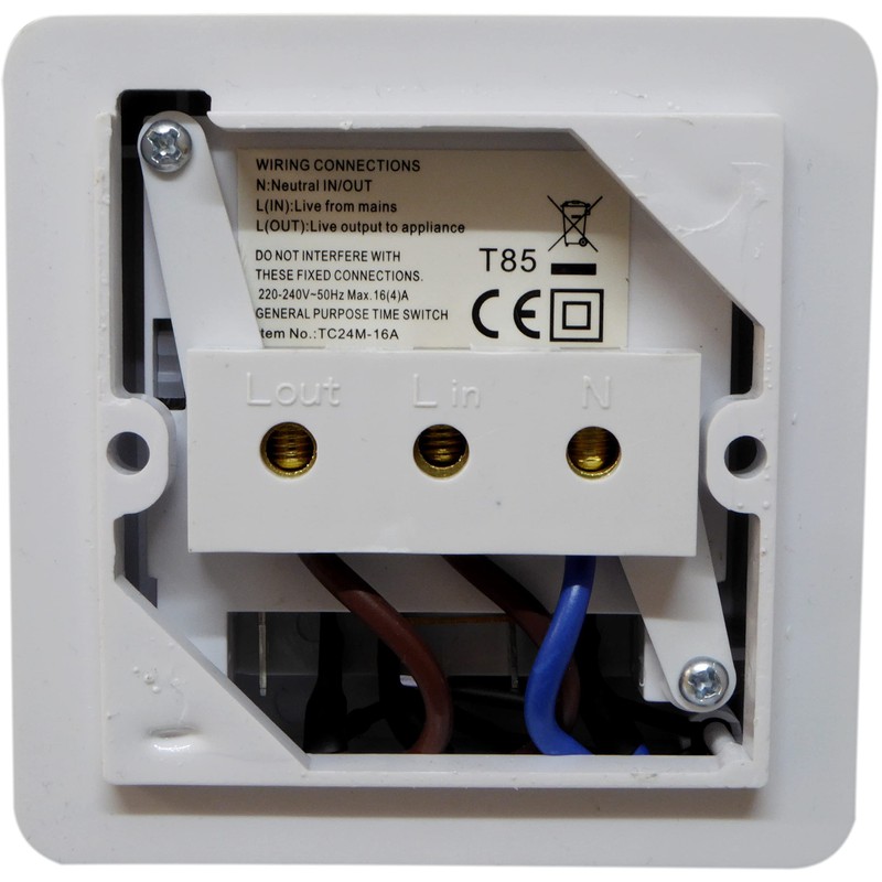 24 Hour Mechanical Timeswitch 24hr Timer for Immersion Heater Lights