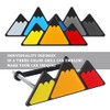 Tri-Color Car Emblem for Mesh Gille,Waterproof Car Emblems and Badges