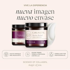 Collagenic Crema Facial Antiarrugas con Retinol y Colágeno Hidrolizado | Hidratación Profunda + Reafirmante | Mejora Firmeza y Textura de Piel, Hidrat