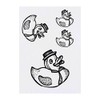 4 x 'Fancy Rubber Duck' Temporary Tattoos - Water Resistant,