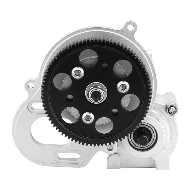 ZIJOT Metal Complete Transmission Gearbox with Dig Gear for 1:10