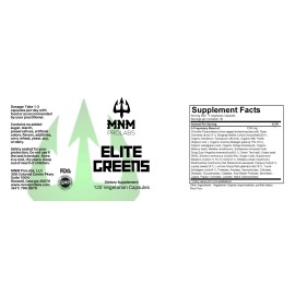 MNM ProLabs ELITE GREENS Vegetarian Capsules