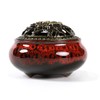 Ceramic Incense Burner with Incense Stick Holder (Red)