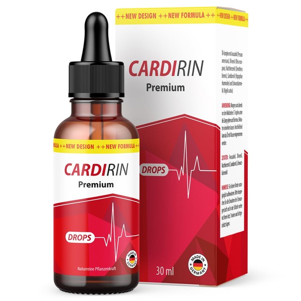 Cardirin Premium Drops - Cardirin Drops for Men and Women - Maxi Pack of 30 ml per Bottle - 1 x