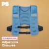 POPSUGAR Weighted Vest (Periwinkle, 8lb), Adjustable Weight Vest for Running,