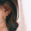 Gold&Deer 14K Gold Field Two-Row Simple Ring Earrings Rose Gold