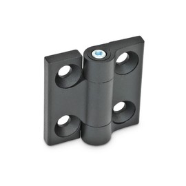 Ganter Normelemente | Hinges | Adjustable Friction | Adjustable Torque | Friction Resistance | GN 437-ZD-40-40-A-SW | Zinc Die Cast | 40 x 40 mm