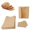 50PCS Bread Bag Kraft Paper Transparent Window Baked Food Packaging