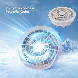 5V Cooling Vest Fan vest cooling fan Adjustable Dual USB Air Conditioned Clothes Fan, Low Noise Portable Air Fan with 3 Airflow Modes for Work, Construction, Hiking, Kitchen