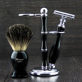 Luxe Nat Scissors Gift Kit – Double Edge Safety Scheermes – The Brush Stand